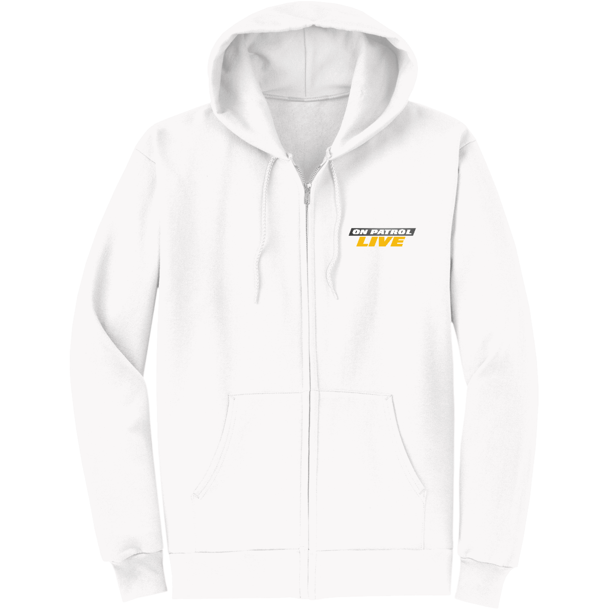 On Patrol: Live Unisex Fleece Full-Zip Hooded Sweatshirt
