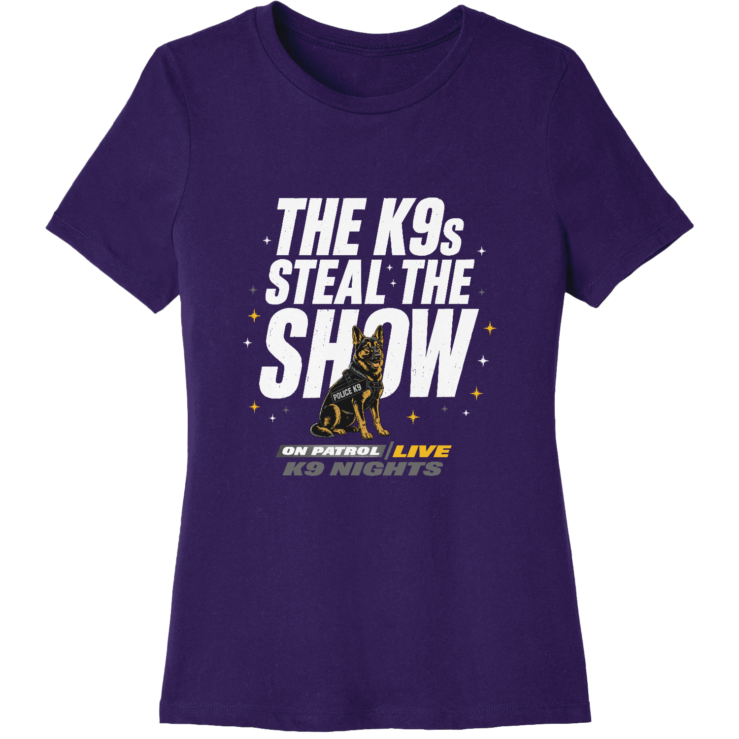 K9 Steals The Show Women's Relaxed Jersey Short Sleeve Tee