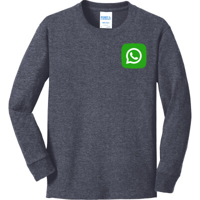 PORT & COMPANY Youth Long Sleeve Core Cotton Tee (DTF)