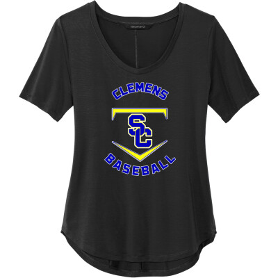 Women's Stretch Jersey Relaxed Scoop Tee