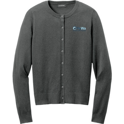 Women's Easy Care Crewneck Cardigan Sweater