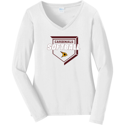 Women's Long Sleeve Fan Favorite V-Neck Tee