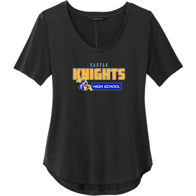 Women's Stretch Jersey Relaxed Scoop Tee