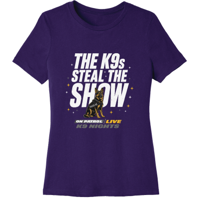 K9 Steals The Show Women's Relaxed Jersey Short Sleeve Tee
