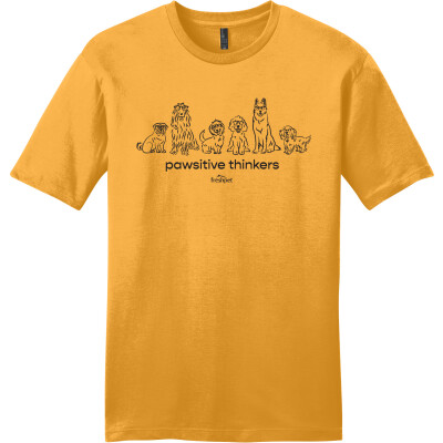 Pawsitive Thinkers - Unisex Cotton Short Sleeve Tee