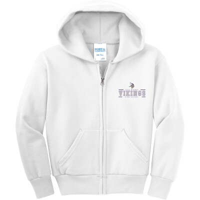 Youth Core Fleece Full-Zip Hooded Sweatshirt