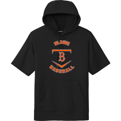 Performance Fleece Short-Sleeve Hooded Pullover