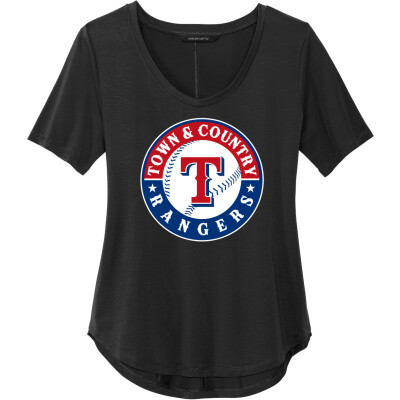 Women's Stretch Jersey Relaxed Scoop Tee