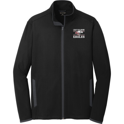 Stretch Contrast Full-Zip Jacket