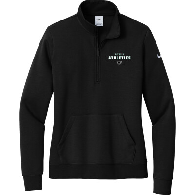 Nike Women's Club Fleece Sleeve Swoosh 1/2-Zip