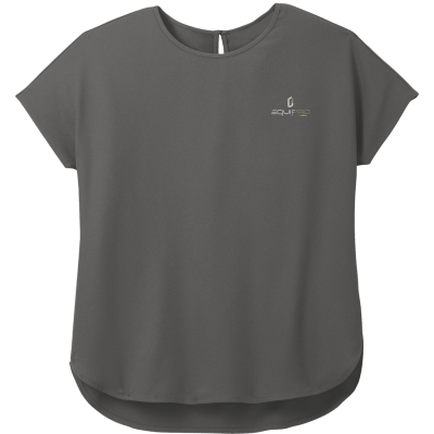 MERCER+METTLE Womens Stretch Crepe Crew (EMB)