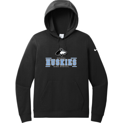 Nike Women's Club Fleece Sleeve Swoosh Pullover Hoodie