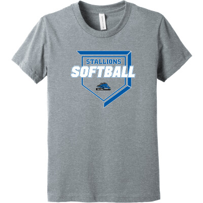 Bella+Canvas Youth Heather CVC Tee