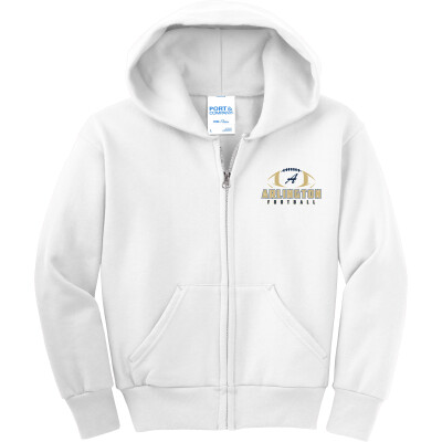 Youth Core Fleece Full-Zip Hooded Sweatshirt