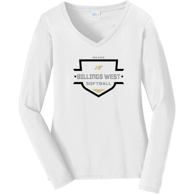 Women's Long Sleeve Fan Favorite V-Neck Tee