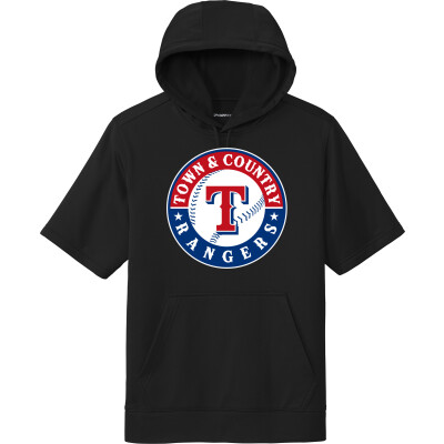 Performance Fleece Short-Sleeve Hooded Pullover