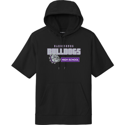 Performance Fleece Short-Sleeve Hooded Pullover