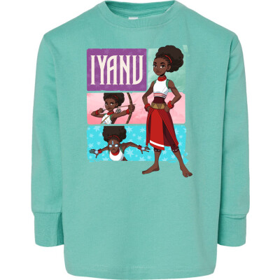 Iyanu (Tiles) Toddler Fine Jersey Long Sleeve Tee