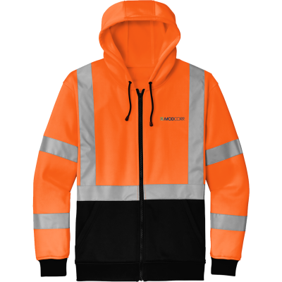 ANSI 107 Class 3 Heavy-Duty Fleece Full-Zip Hoodie