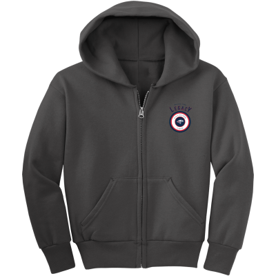 Youth Core Fleece Full-Zip Hooded Sweatshirt