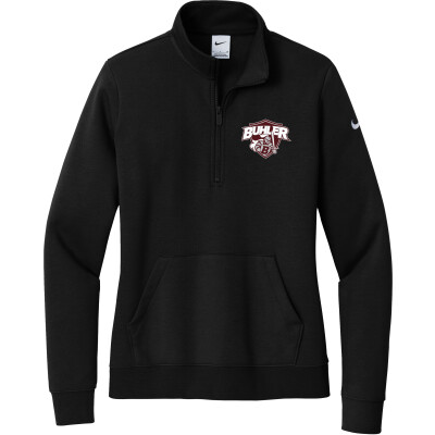 Nike Women's Club Fleece Sleeve Swoosh 1/2-Zip