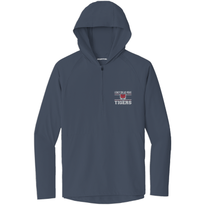 Repeat 1/2-Zip Long Sleeve Hooded Jacket