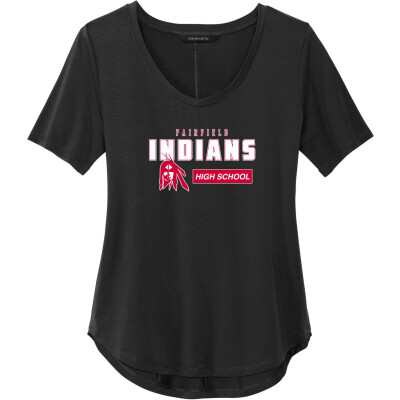 Women's Stretch Jersey Relaxed Scoop Tee