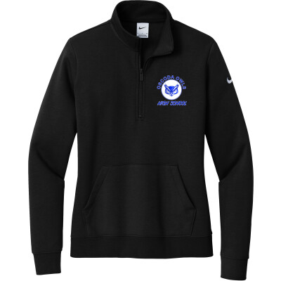 Nike Women's Club Fleece Sleeve Swoosh 1/2-Zip