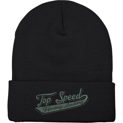 Top Speed Black Ice -  Adult Cuffed Knit Beanie