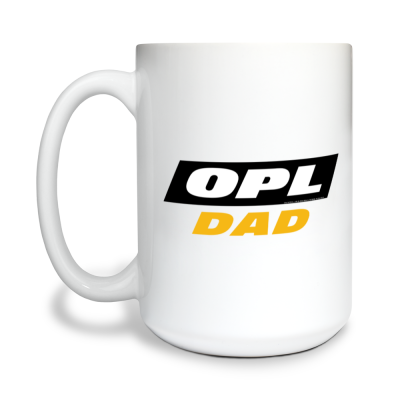 OPL DAD 15 oz White Ceramic Mug