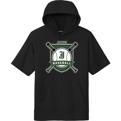 Performance Fleece Short-Sleeve Hooded Pullover