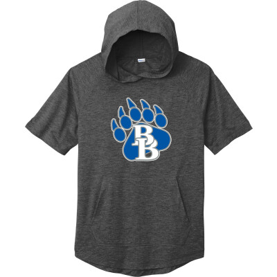 Tri-Blend Wicking Short Sleeve Hoodie