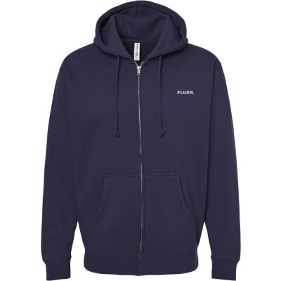 Embroidered Heavyweight Full Zip Hooded Sweatshirt