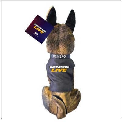 K9 Nights Sable Shepherd Plush Police Dog