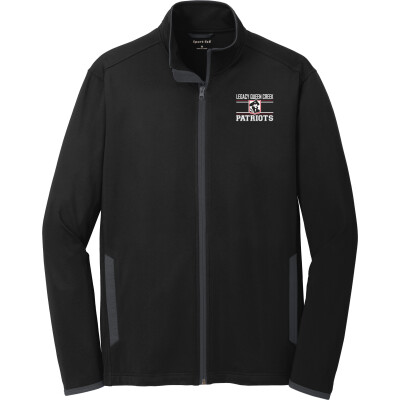 Stretch Contrast Full-Zip Jacket