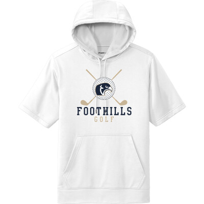 Performance Fleece Short-Sleeve Hooded Pullover