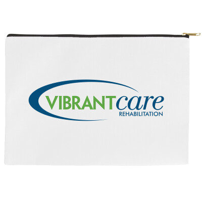 Accessory Pouches - Black Zipper  12.5 X 7"