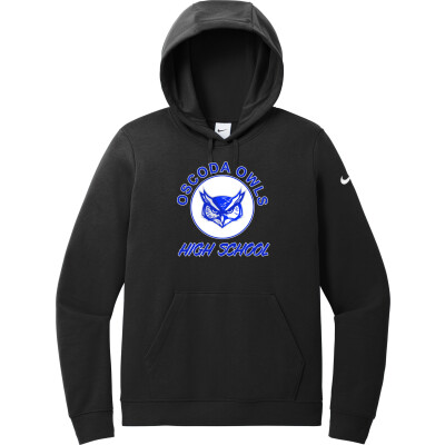 Nike Women's Club Fleece Sleeve Swoosh Pullover Hoodie