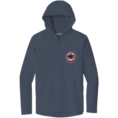 Repeat 1/2-Zip Long Sleeve Hooded Jacket