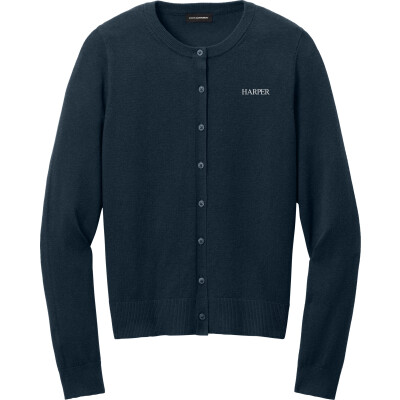 PORT AUTHORITY Women's Easy Care Crewneck Cardigan Sweater (EMB)