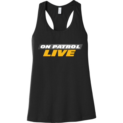 On Patrol: Live Women's Jersey Racerback Tank