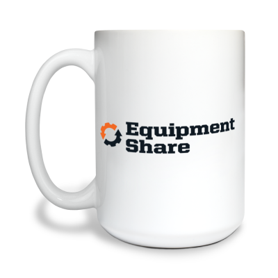 15 oz White Ceramic Mug