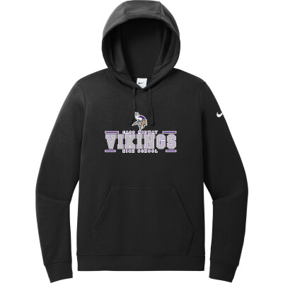 Nike Women's Club Fleece Sleeve Swoosh Pullover Hoodie
