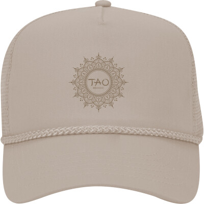Tao Beach Mandala Logo Mid Profile Mesh Back Trucker Cap