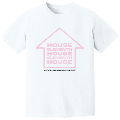 THE ELEVENTH HOUSE CLASSIC WHITE & PINK TEE