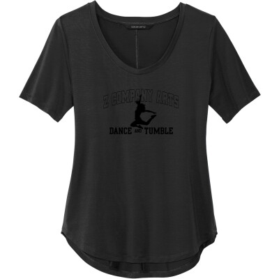 Women's Stretch Jersey Relaxed Scoop Tee