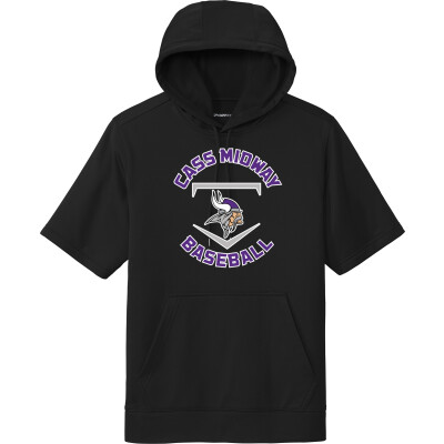 Performance Fleece Short Sleeve Hooded Pullover