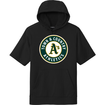 Performance Fleece Short-Sleeve Hooded Pullover