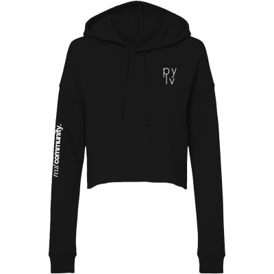 PYLV Women’s Lightweight Crop Hooded Sweatshirt