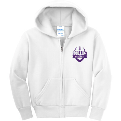 Youth Core Fleece Full-Zip Hooded Sweatshirt